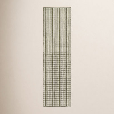 Malmo Handmade Recycled P.E.T White/Green Indoor/Outdoor Rug