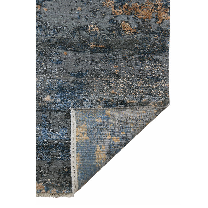 Zenith Wool Abstract Area Rug, Rectangle 8' x 10'
