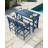 3 Pieces HDPE Outdoor Bar Table And Chairs Set, Tall Adirondack Chairs Set Of 2 With Rectangular Bar Table, Patio Bar Stools Set, HDPE Outdoor Patio Bar Set For Balcony, Porch, Deck-139159746