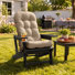 Ensemble de chaises d'extérieur en PEHD Adirondack avec coussins amovibles et porte-gobelet