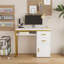 Bureau d'ordinateur blanc
