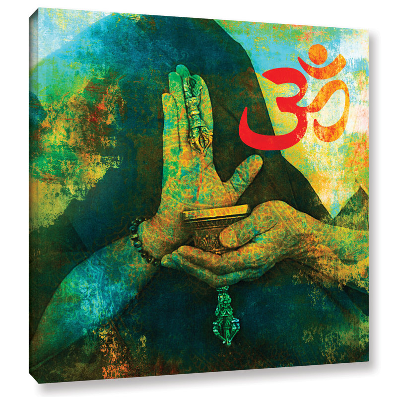 « johnny om », impression sur toile tendue, H 14 po x l 14 po x P 2 po