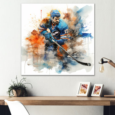 «Blue Us Hockey Ice Chronicles I», art mural hockey