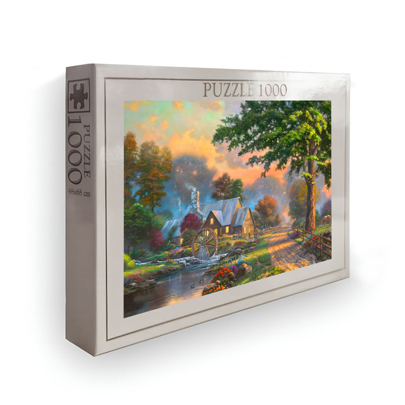 Casse-tête 1000 pièces, 26,8 po x 18,9 po | Conception 100% carton de haute qualité et éclatante | Parfait pour le plaisir en famille, le soulagement du stress et les jeux éducatifs | Cadeau pour adultes et enfants | Dimensions de la boîte: 13,2 po x 9,1 po x 2,0 po