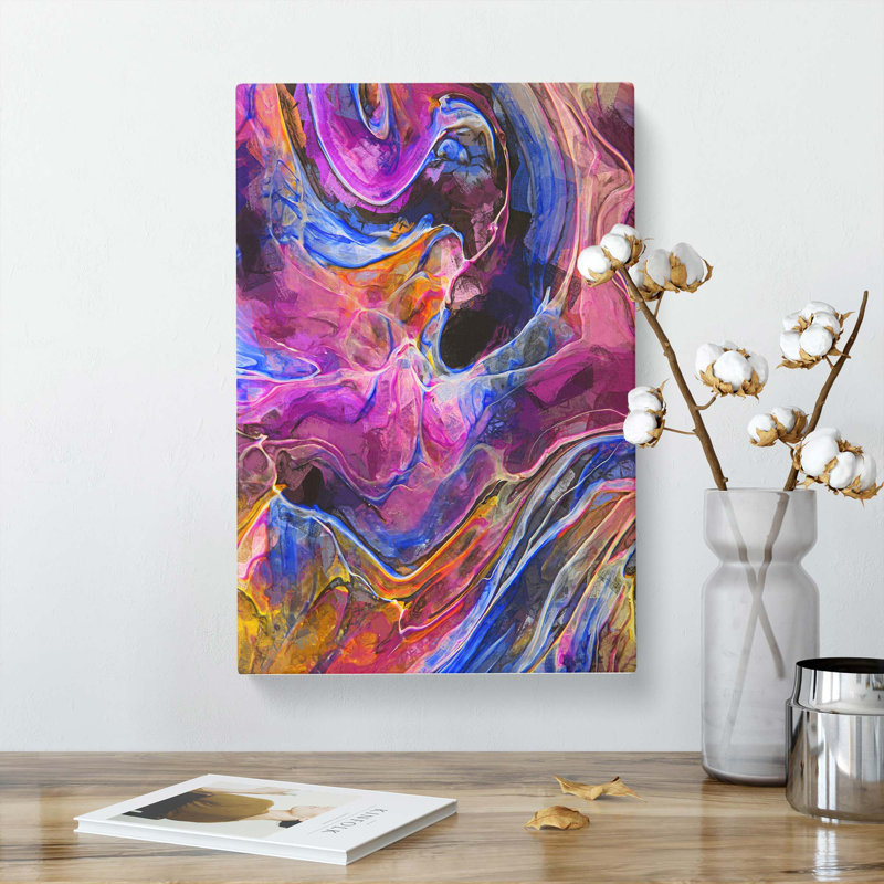 World Of Us In Abstract - Wrapped Canvas Painting, 76cm H x 50cm W x 3cm D