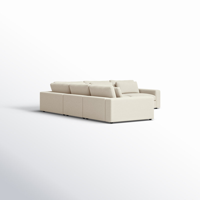 Bloor 5-Piece Sectional, 33" H x 170" W x 131" D, Left Arm Facing,  Clairmont Ivory