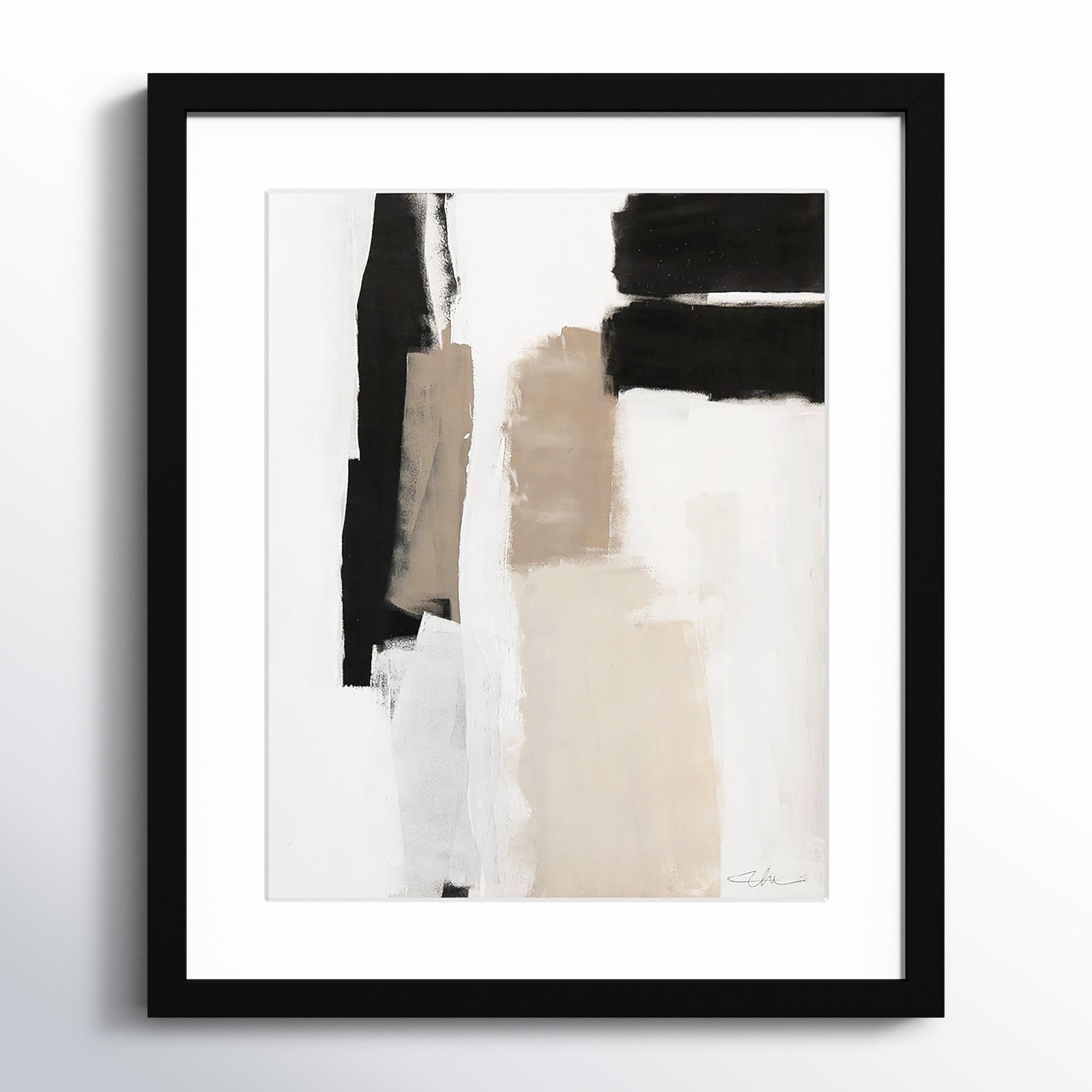 Giverny Earth Scapes II by  Print, Yes, 19" H x 16" W x 1.25" D, Black Single Picture Frame