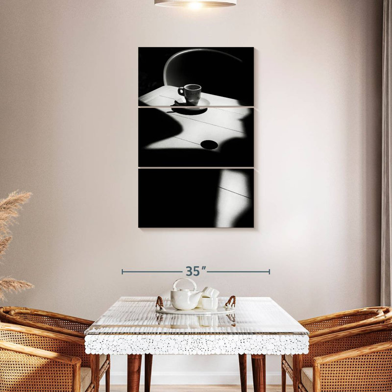 Yarlin BW Coffee Time, 45" H x 28" W