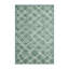 Machine Washable Trellis Green Area Rug-497229674