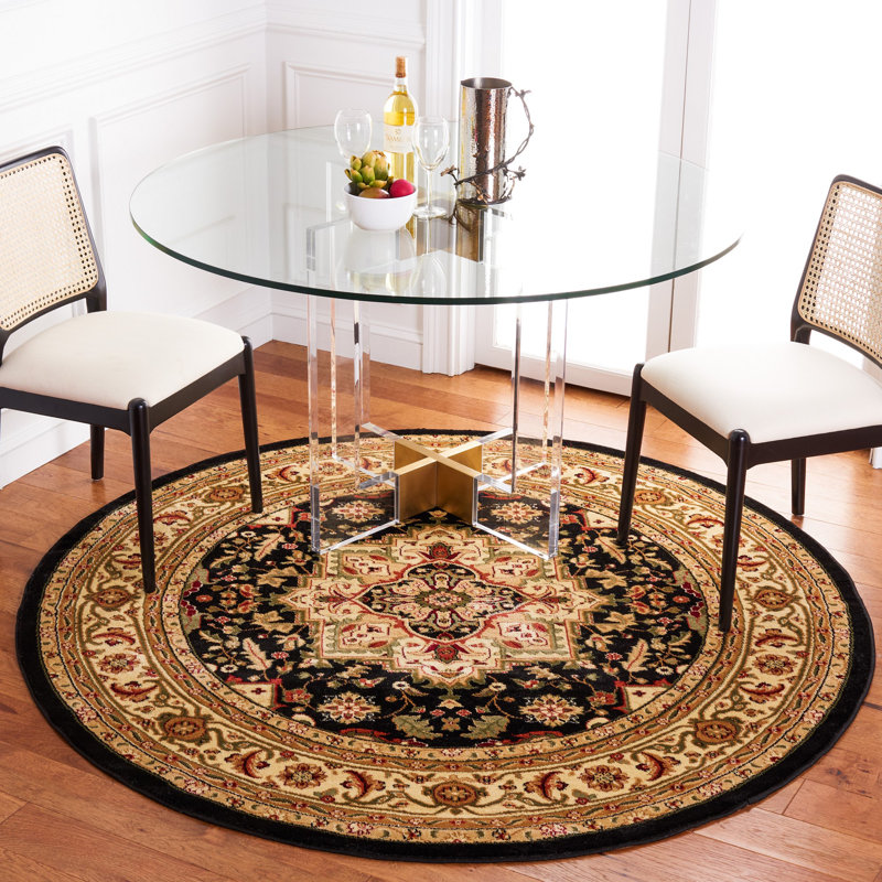 Klose Performance Oriental Rug, Square 12', Ivory/Red