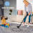 Loom & 2x8 Blue/cream Rug - Non-shedding, Stain For Nursery, Dorm Room, Bedroom Blue And Cream , Non-shedding Study, Dining Room