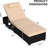 Patio Chaise Lounge Chairs Set of 2, PE Wicker with Adjustable Backrest, Storage Table Included, Rattan, Outdoor Poolside Furniture-281824945