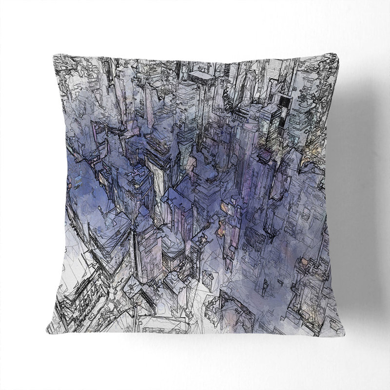 Abstract Square Cushion, Stone, 55cm H x 55cm W x 20cm D