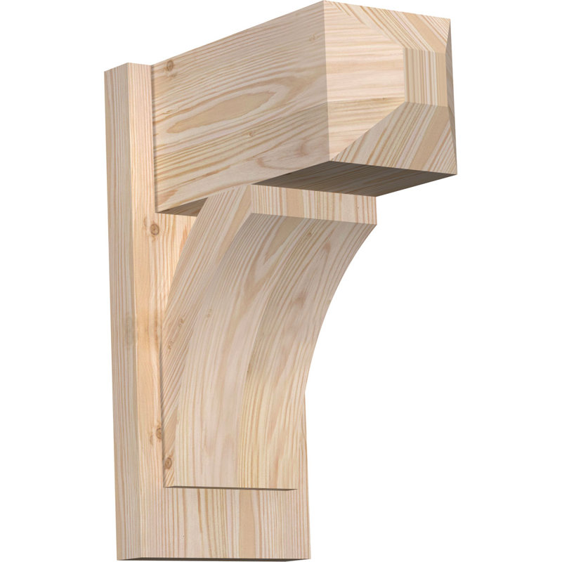 Persienne en bois rustique Thorton Craftsman, Sapin Douglas de 5 1/2 po (lisse),  P 14 po x H 18 po 