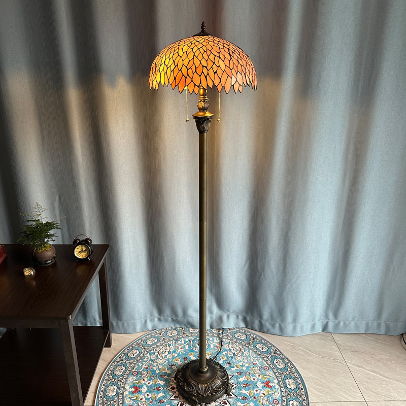 Lampe de lecture sur pied Tiffany Wisteria
