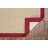 Nannette Handmade Light Beige Berber with Red Cotton Border Made in the USA Area Rug-1997911682