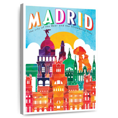 Affiche rétro de Madrid, Madrid