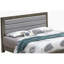 Lit double gris élégant avec fonctionnalité-411290801