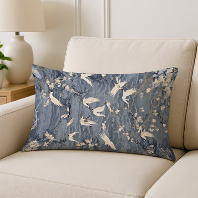 Coussin décoratif intérieur / extérieur bleu Modern Modern