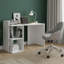 Compact Computer Desk with Hutch and Open Storage-590052618
