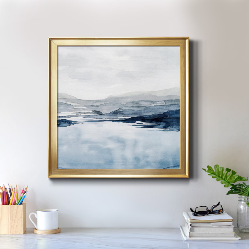 «Faded Horizon II», reproduction encadrée de qualité supérieure - prête à être accrochée, H 26,5 po x l 26,5 po x P 1,5 po