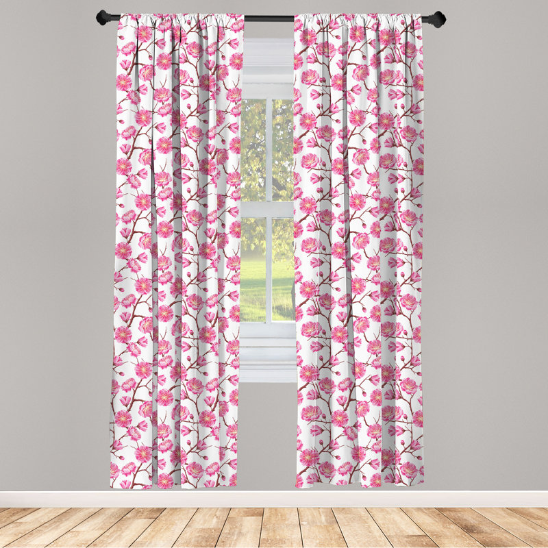 Rideaux 4 panneaux Bungalow Rose, L 56 po x L 63 po