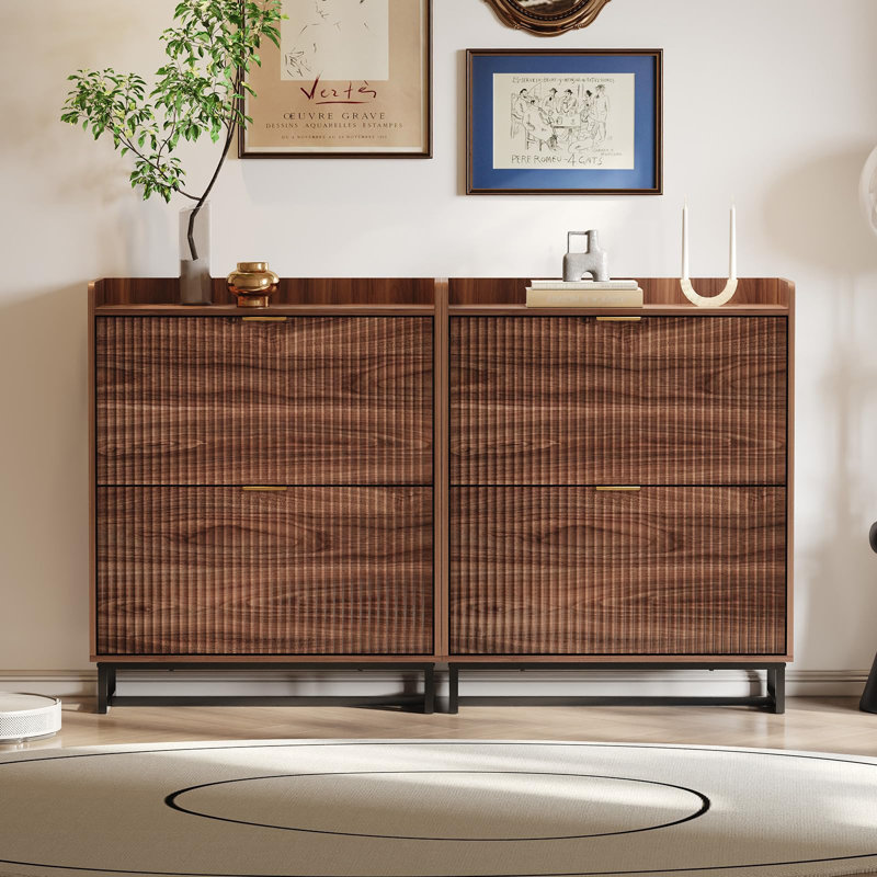 16 Pair Flip Down Shoe Storage