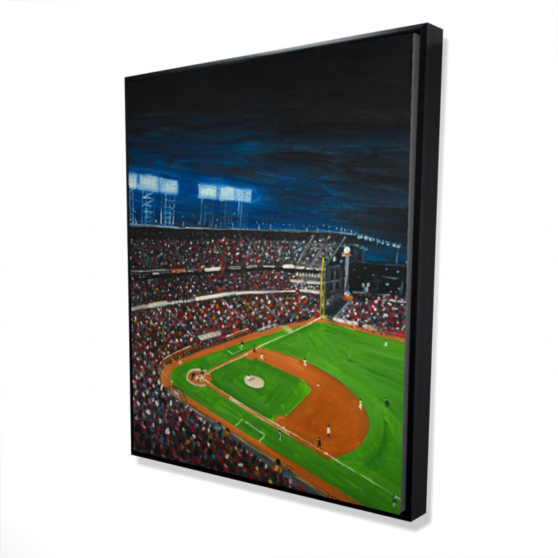 Baseball Game Print On Canvas, H 60 po x l 48 po