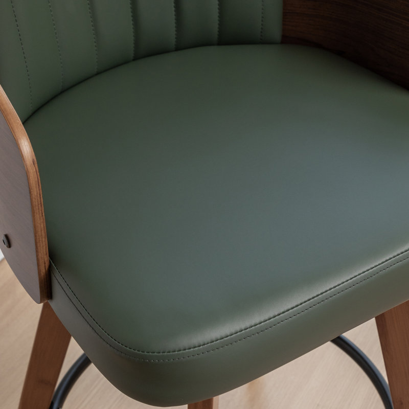Ljubka Swivel Bar Stool, Green, Bar Stool (77.1cm Seat Height)