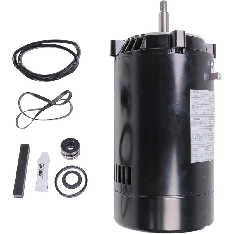 Swimming Pool Pump Motor And Seal Replacement Kit, 1hp Pool Pump Motor Up-rated Compatible With Hayward Super, Super Ii, Max-flow Pumps For Swimming Pool, Pond, Basement, Window Well