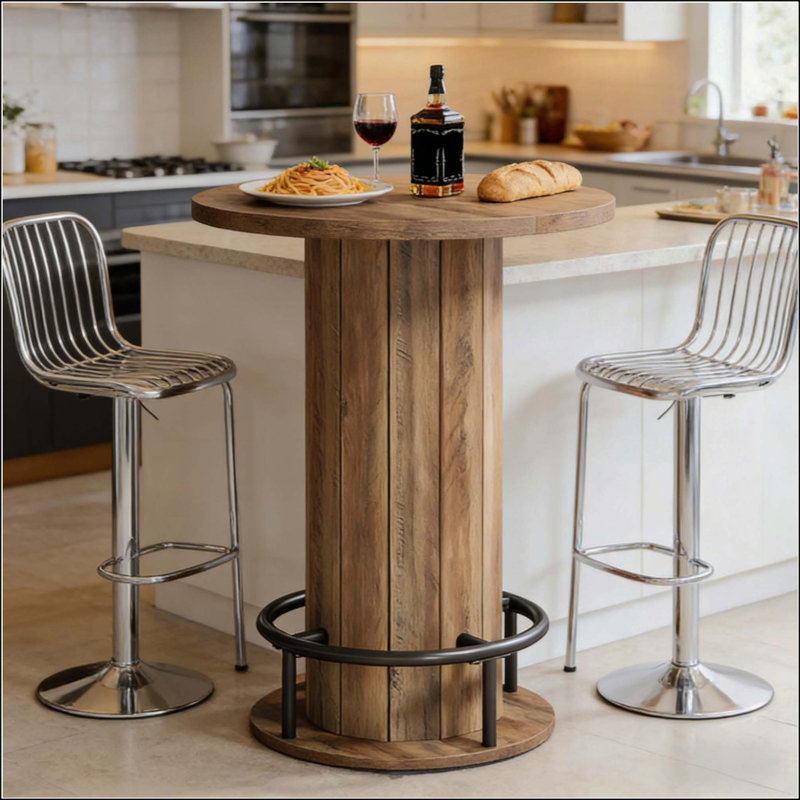Petite table de réunion, table de bar, table de salle à manger ronde