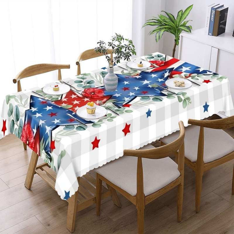 Housse de table rectangulaire à bordure festonnée 60 "x 120" Star Floral