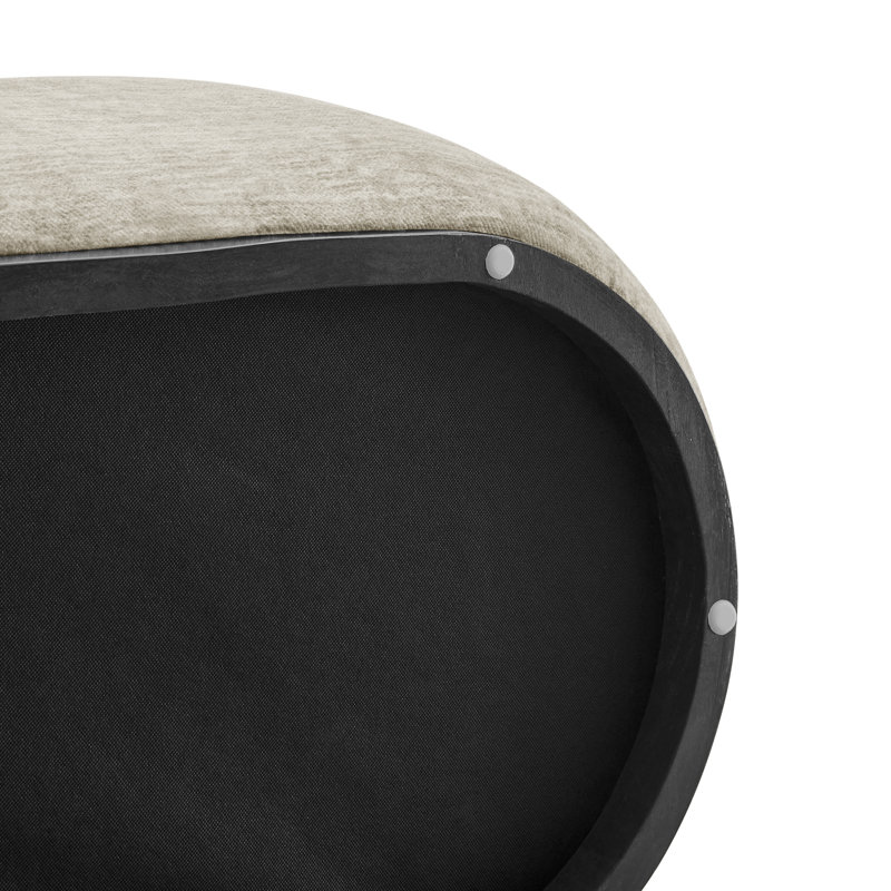 Cameil Polyester Upholstered Bench, Beige