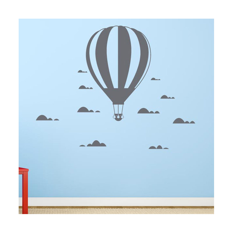 Abstract Wall Decal, Grey