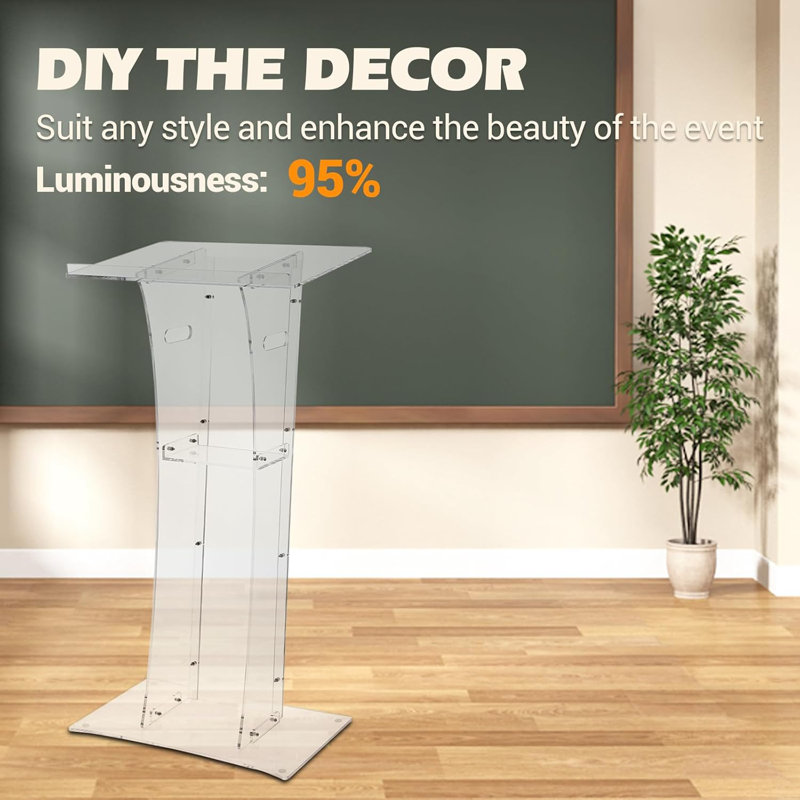 118.4cm Plastic / Acrylic Full Podium