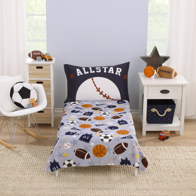 Artemus Greenguard Gold Certified Sports Floral Polyester Toddler Blanket