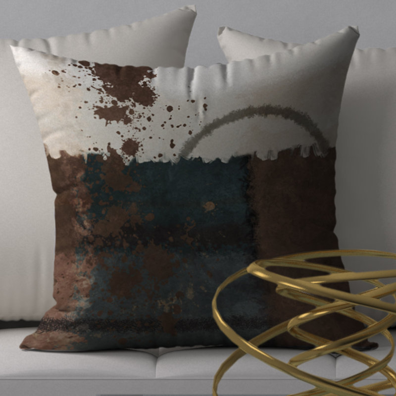 Housse de coussin carrée effervescente et insert, 20 po X 20 po