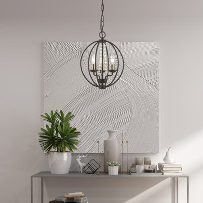 Ledjon 3 - Light Dimmable Globe Chandelier
