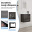 Meuble-lavabo mural avec lavabo en céramique et porte à fermeture en douceur, chêne imitation-1035103083