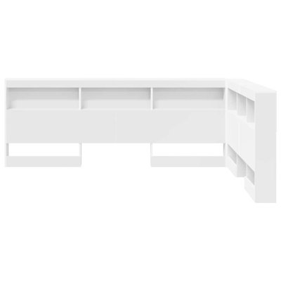  Storage Headboard With Shelf 135 Cm Engineered Wood