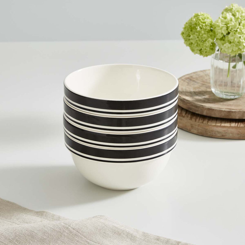 Portmeirion, Potters Stripe - Stacking Bowls (consolidate on size not colour?), Black