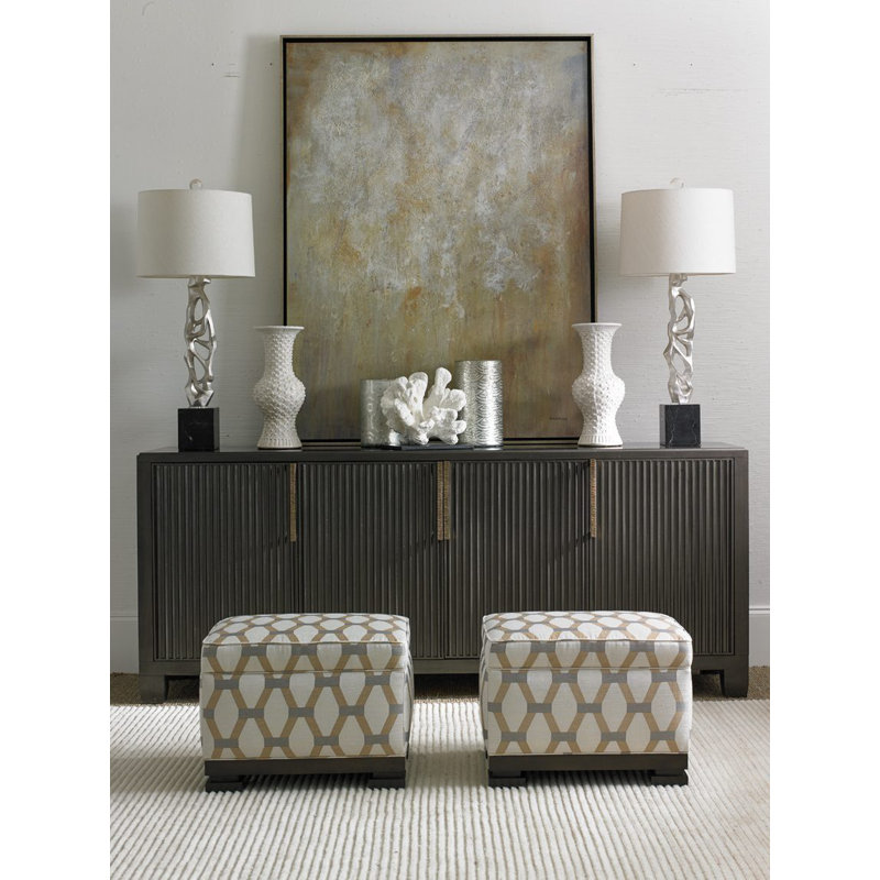 Marco 85'' W Solid Wood Sideboard, Washed Linen
