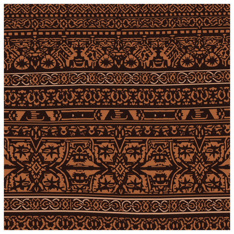 Rideaux de douche Intricate Brown, L 70 po x H 84 po