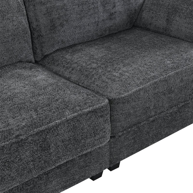 Ensemble canapé-lit modulaire convertible modulaire Roomfitter Free, Gris chenille