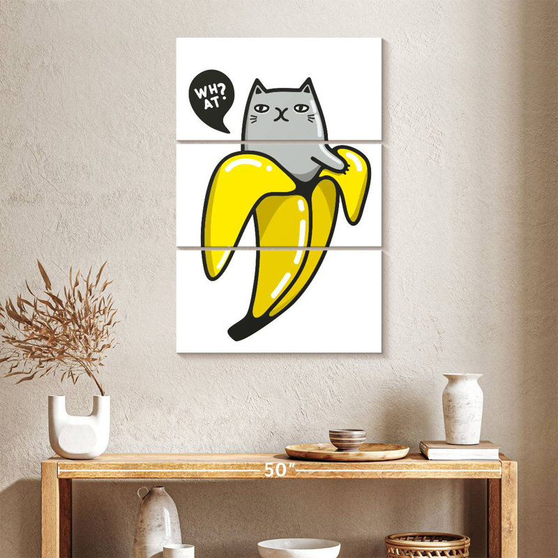 Brampt Banana Cat, 38" H x 24" W