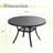 47" Round Outdoor Patio Dining Table for 4-6 People-731514443