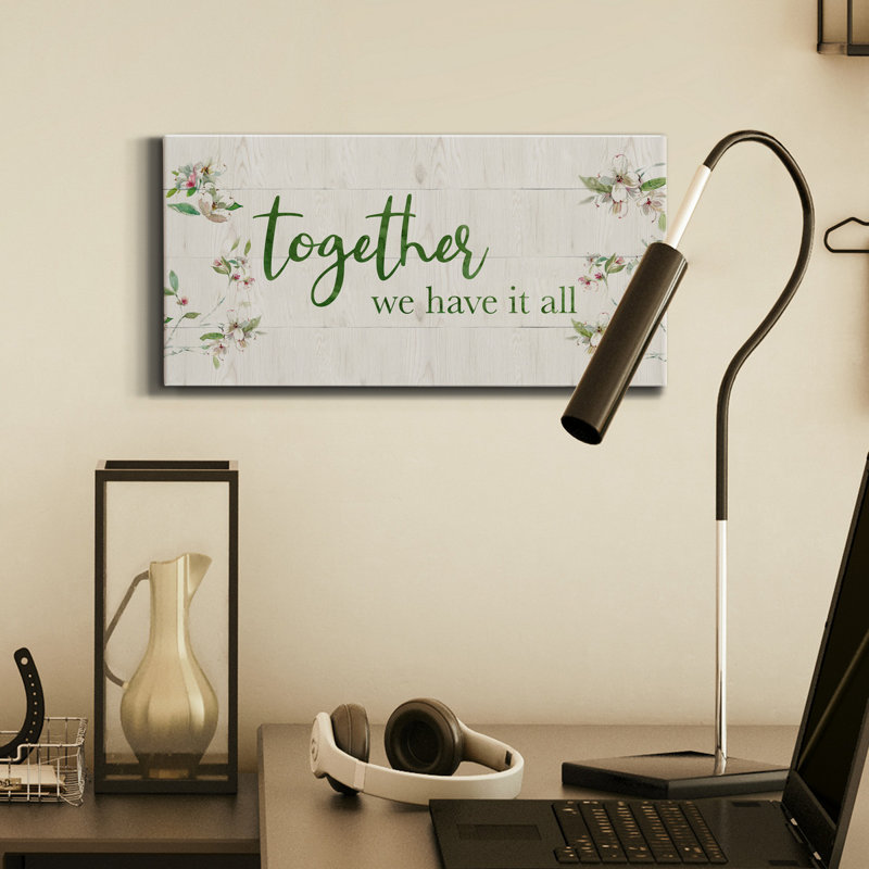 " Together ", 16" H x 8" W x 1" D