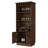 Functional Dark Brown Bar Cabinet With Practical Shelf Layout - 3 Shelves And 5 Bottle For Efficient Storage Attractive Appealing Aesthetics A Beautiful Display-251641947