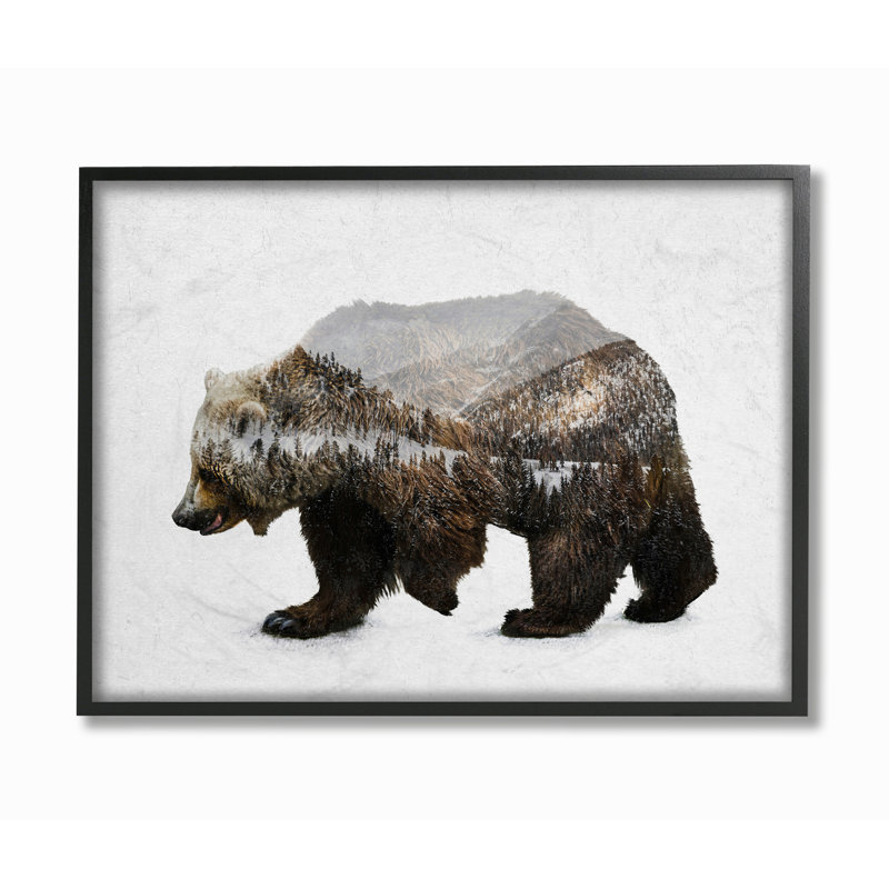 «Bear Silhouette Mountain Range Photographie» par Anna Dittman, impression, H 16 po x l 20 po x P 1,5 po