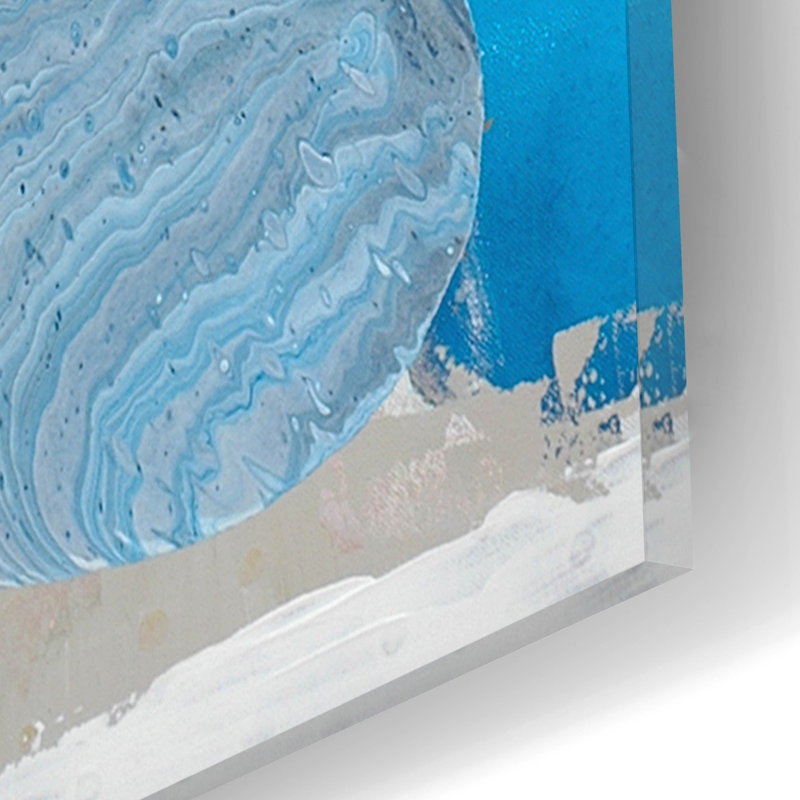 «Una's Beach» par Valerie Russell, art mural en verre acrylique, H 16 po x l 12 po x P 0,13 po